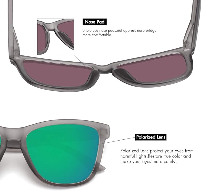 MEETSUN Polarized Sunglasses for Women Men Trendy Classic Retro Designer Style