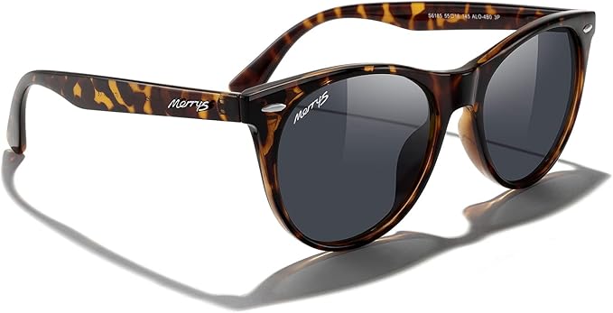 MERRY'S Retro Round Polarized Sunglasses for Women Fashion Trendy Shades S6185