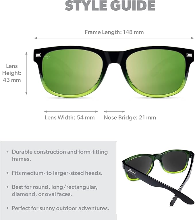 Knockaround Fort Knocks Polarized Sunglasses for Men & Women - UV400 Protection