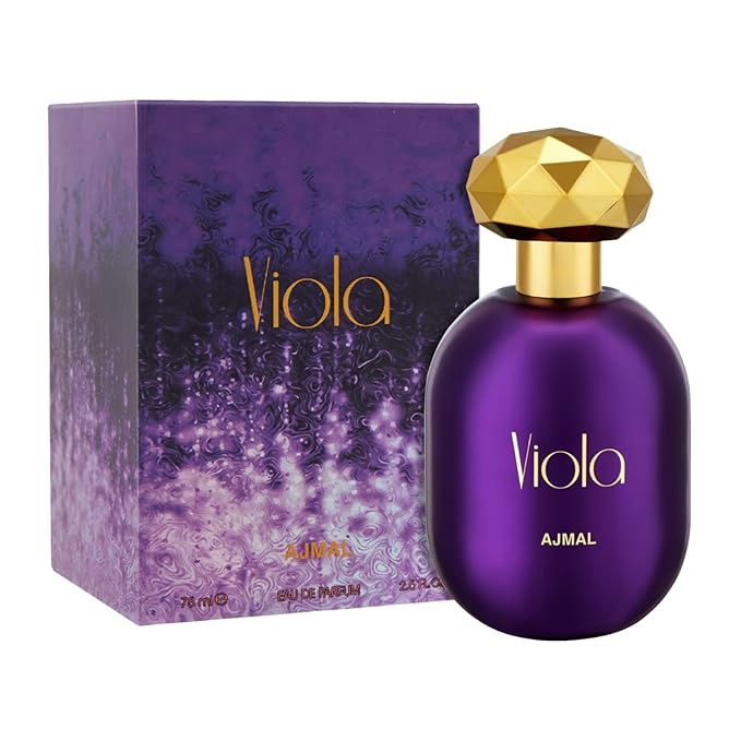 Ajmal Viola Eau De Parfum 2.5 Oz / 75 ML Perfumes For Women | Long Lasting Spicy Fresh Fruity Fragrance - Made in Dubai