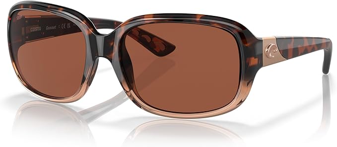 Costa Del Mar Womens Gannet Rectangular Sunglasses