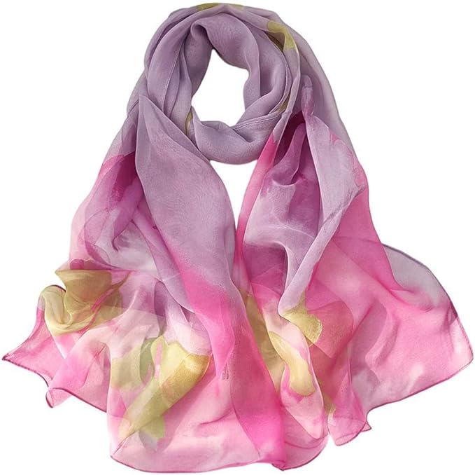 Xyueanlo Scarfs for Women Lightweight Fashion Floral Printed Scarves Neck Scarf Sunscreen Wraps Shawls