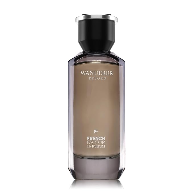French Factor Wanderer Reborn Men’s Perfume | Long-Lasting Eau de Parfum | Warm & Spicy Fragrance with Black Leather Violet Jasmine Patchouli Moss & Amber | Elegant All-Day Cologne | 100ml (3.3 fl oz)