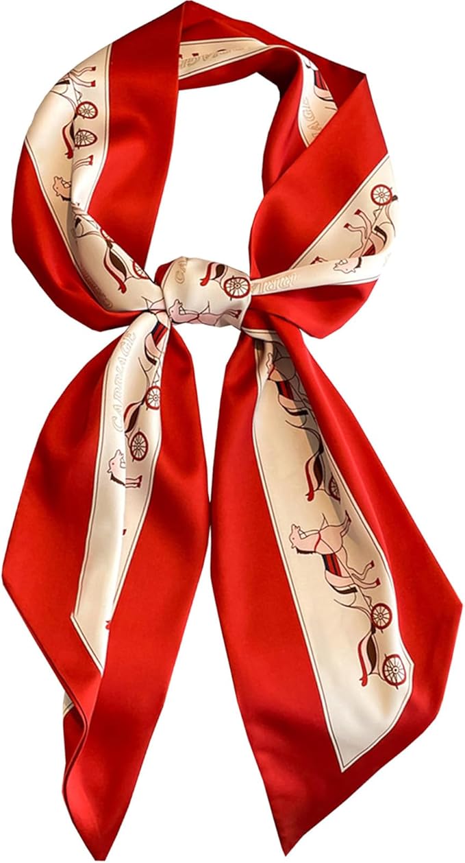 Purse Scarf For Handbags Head Scarves For Women's Hair Bags Scarfs Long Skinny Scarves Fashion Silky