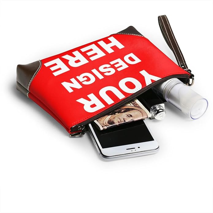 Custom Leather Wristlet Personalized Wallets For Women Men Wristlet Handbags Customized Clutch Purses For Women