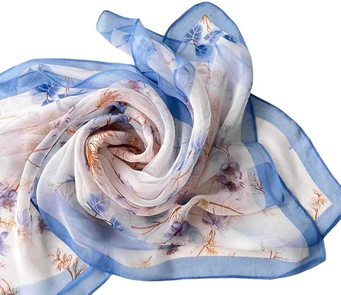 Xyueanlo Scarfs for Women Lightweight Scarves Fashion Print Floral Pattern Scarf Shawls