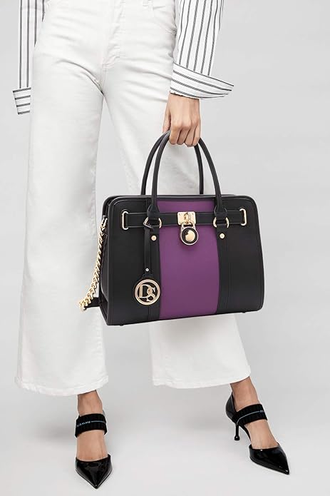 Dasein Handbags Purses Set for Women Top Handle Satchel Shoulder Bags Large Work Tote Bag with Matching Wallet