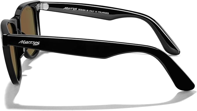 MERRY'S Classic Square Shape Polarized Sunglasses for Womens Mens Retro Designer UV400 Sun Glasses S6140