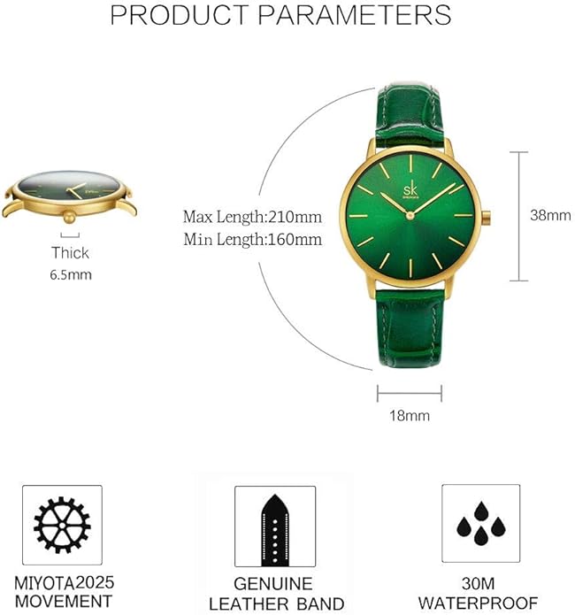 SHENGKE Simplicity Creative Women Watch Genuine Leather Elegant Women Watches Ladies Business Wristwatch