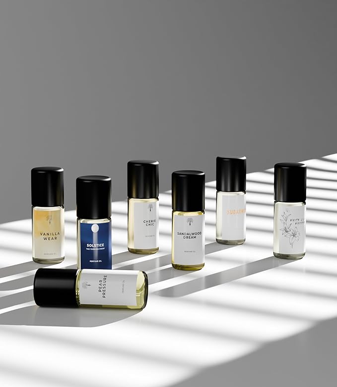 Eternal perfume Oils Roll on Travel Size perfumes for women Mini Mist Gift Set 7 Piece Collection perfume for men unisex Long Lasting perfumes set for womens 7 x 3 ml/0.17 FL Oz Gift Set for Women
