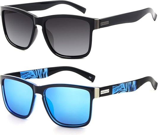 ANDOILT Sport Polarized Square Sunglasses