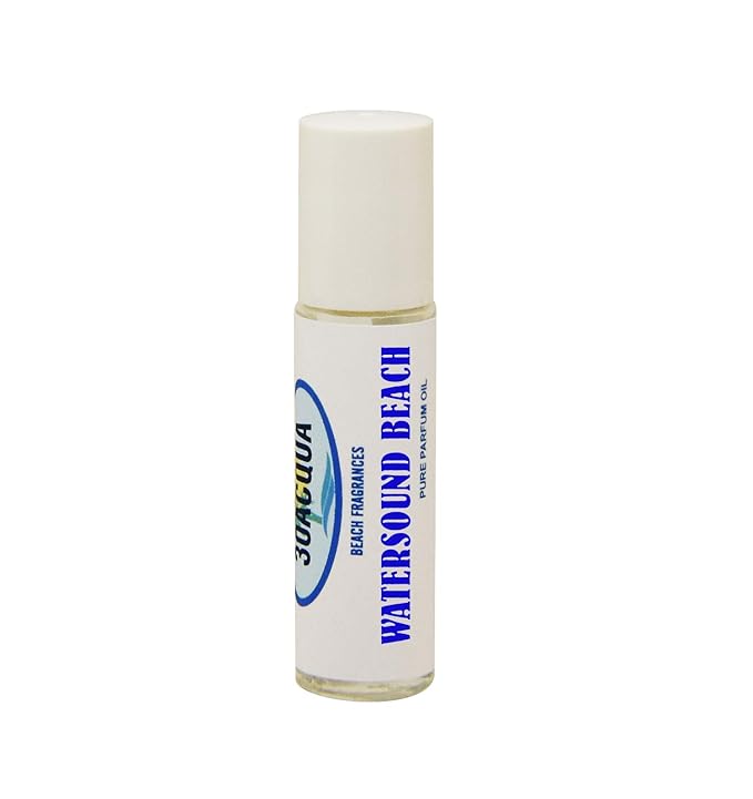 Water Sound Perfume Oil for Men and Women with Aquatic Marine Fragrance Notes; 10ml Rollerball (Watersound Beach)