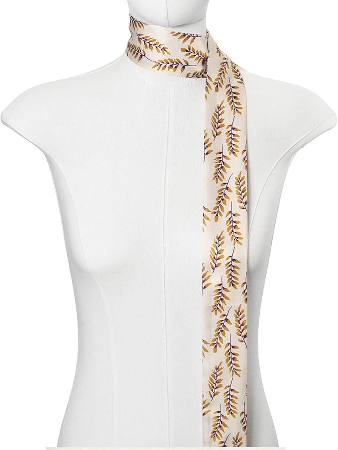 Solid Color Neck Scarf Purse Narrow Scarf Handbags Skinny Twill Hair Scarves Women Fashion Accessories Bag Charms