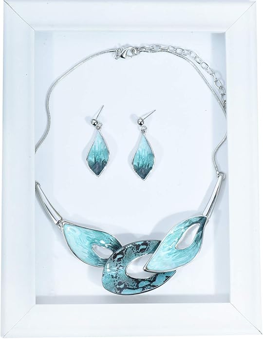 Vintage Statement Jewelry Set Leaf Floral Bohemian Boho Statement Necklace Earring Set Crystal Fashion Costume Jewelry