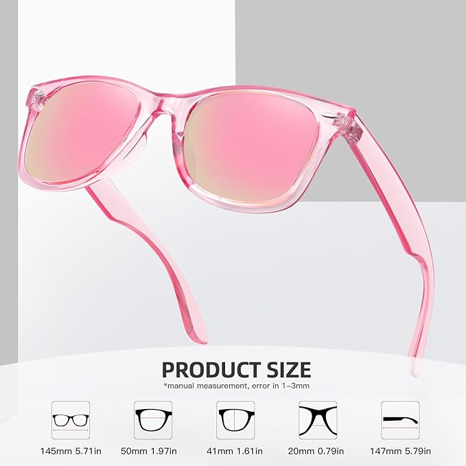 MEETSUN Polarized Sunglasses for Women Men Classic Retro Square Frame Driving Sun Glasses UV Protection