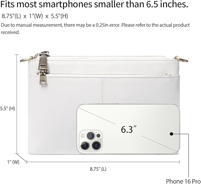 SENDEFN Leather Crossbody Bag for Women Small Clutch Purses Crossbody Shoulder Handbag Wallet Purses RIFD Card Slots