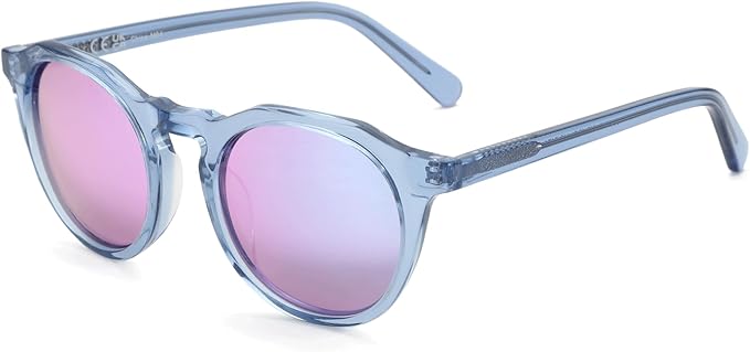 ZENOTTIC Vintage Round Polarized Sunglasses for Men Women UV400 Protection