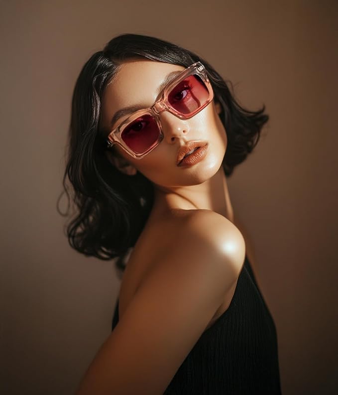 FEISEDY Classic Women Sunglasses Fashion Thick Square Sun Glasses Chunky Frame UV400 B2471