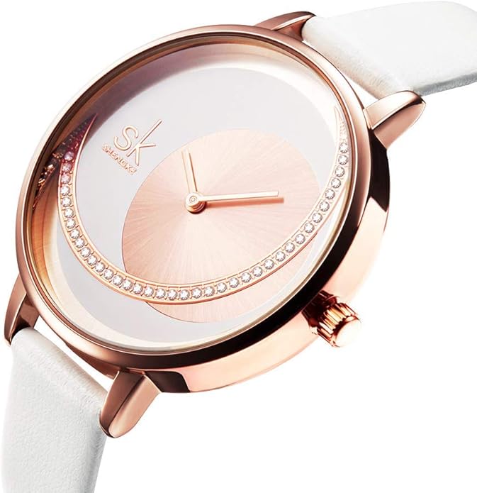 SHENGKE Simplicity Creative Women Watch Genuine Leather Elegant Women Watches Ladies Business Wristwatch