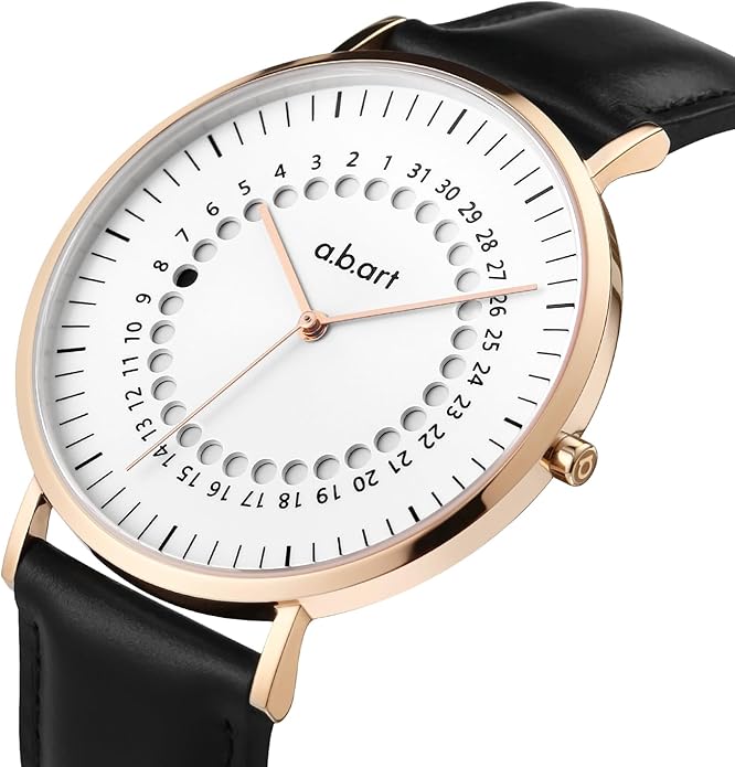a.b.art Men's Quartz Watch, Swiss Parts Ronda Movement, Sapphire Crystal, Milanese Mesh Band, Ultra-Thin Design, 41mm Black Dial,Minimalist Bauhaus Style