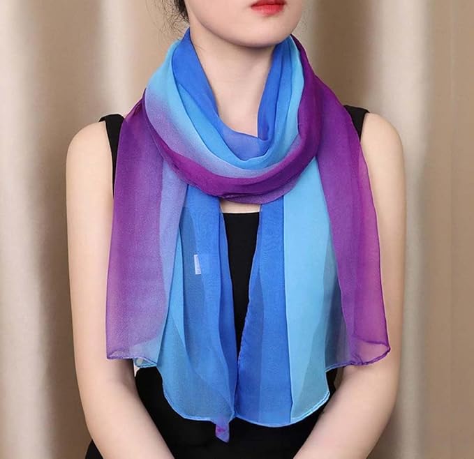 Xyueanlo Scarfs for Women Lightweight Fashion Floral Printed Scarves Neck Scarf Sunscreen Wraps Shawls