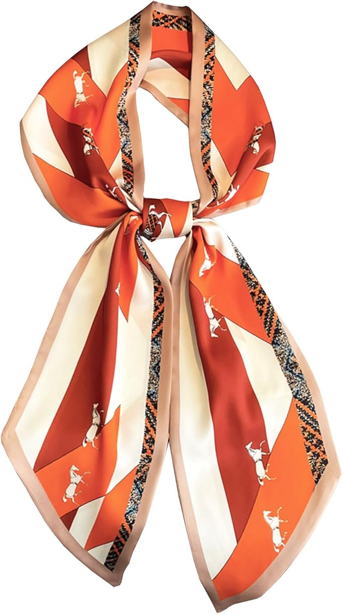 Purse Scarf For Handbags Head Scarves For Women's Hair Bags Scarfs Long Skinny Scarves Fashion Silky