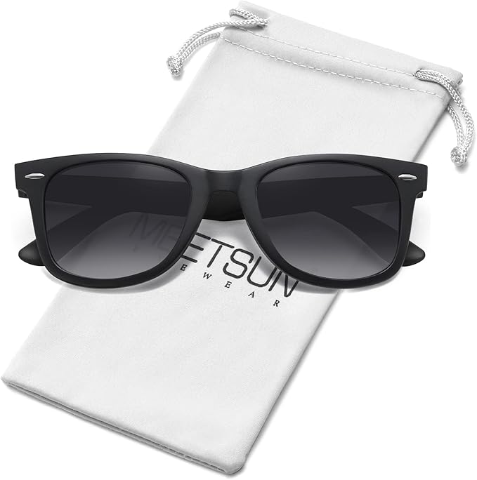 MEETSUN Polarized Sunglasses for Women Men Classic Retro Square Frame Driving Sun Glasses UV Protection