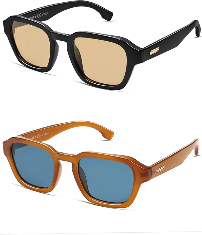 VANLINKER Retro Vintage Polarized Trendy Small Square Sunglasses for Women Men 2025 Fashion Shades VL9858