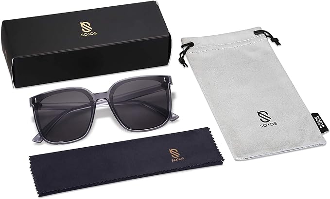 SOJOS Sunglasses for Women Men Vintage Style Shades SJ2157