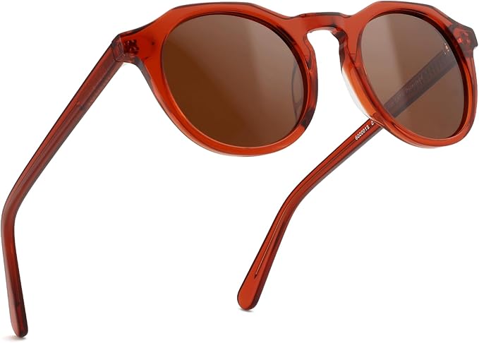 ZENOTTIC Vintage Round Polarized Sunglasses for Men Women UV400 Protection