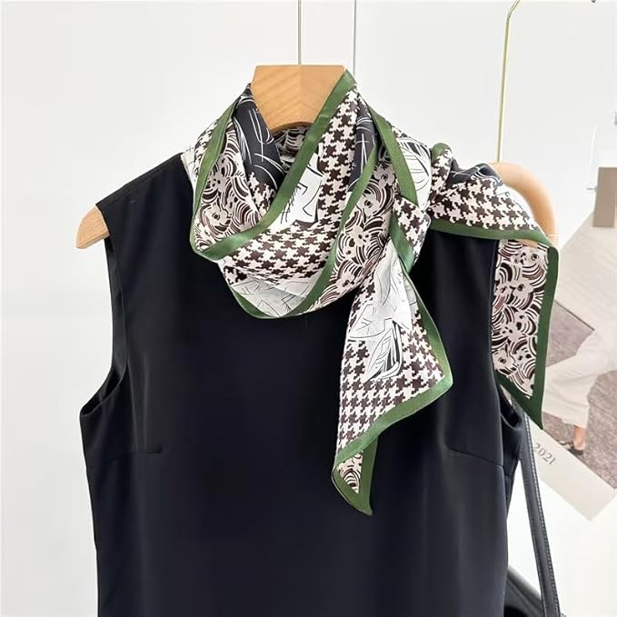 100% Mulberry Silk Ribbon Scarf for Hair Beach Head Wraps for Women Handbag accessories Necktie