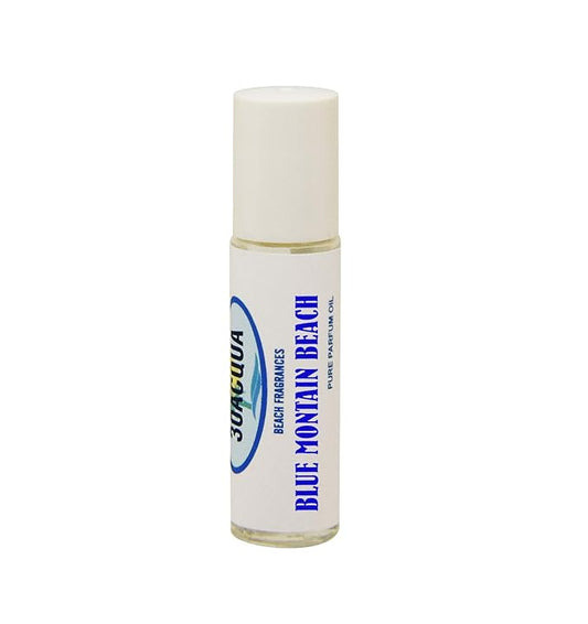 Beachy Perfume Oil for Women with Fresh Aquatic and Green Citrus Fragrance Accords; 10ml Roll on (Blue Mountain Beach)