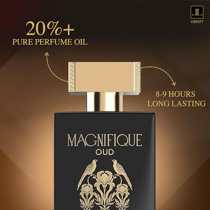 Liberty Oud Eau de Parfum for Men, 3.4 Oz,Magnifique Anniversary Edition, Luxury Oud Perfume, Premium Gift for Men, All-Day Freshness, Perfume for men, perfumes arabes para hombres