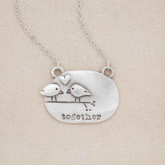 LISA LEONARD DESIGNS Pewter Pendant Necklace Minimalist Jewelry Necklaces For Women Gift For Her Dainty Necklaces