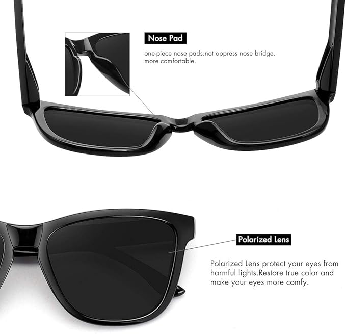 MEETSUN Polarized Sunglasses for Women Men Trendy Classic Retro Designer Style