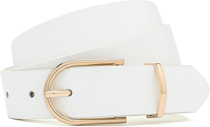 Earnda Women's Faux Leather Chic Belt for Ladies Jeans
