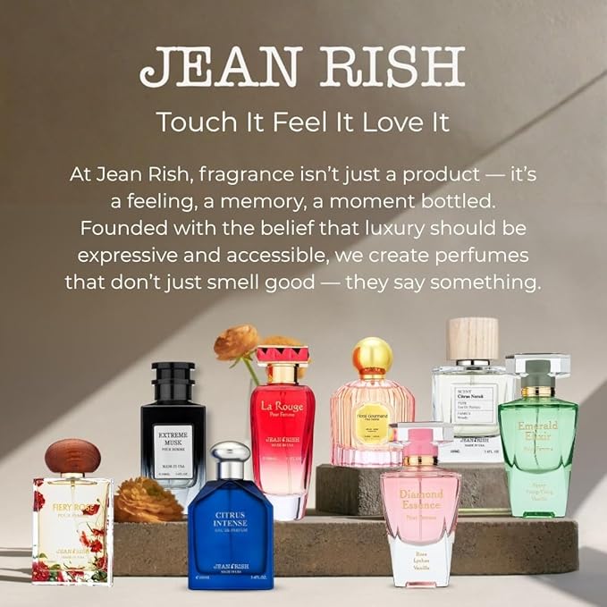 Jean Rish Floral Magnolia, Eau De Parfum For Women (3.4 Fl Oz / 100ml) with Yuzu-Magnolia-Amber, Long Lasting & Luxury Fragrance, Made in USA