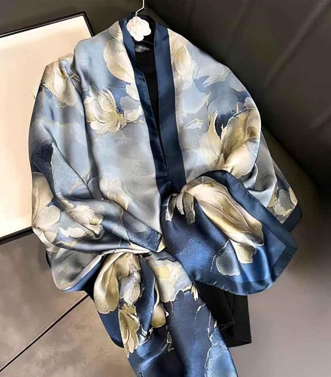 Xyueanlo Scarfs for Women Lightweight Scarves Fashion Print Floral Pattern Head Scarf Wraps Shawls