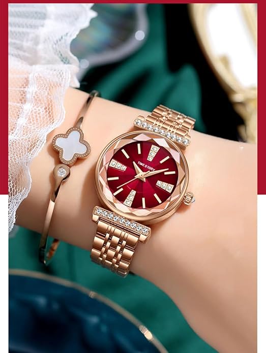 Fashion Watches for Women Rose Gold Stainless Steel Mesh Band Watch Elegant Ladies Gifts Waterproof Wrist Watch