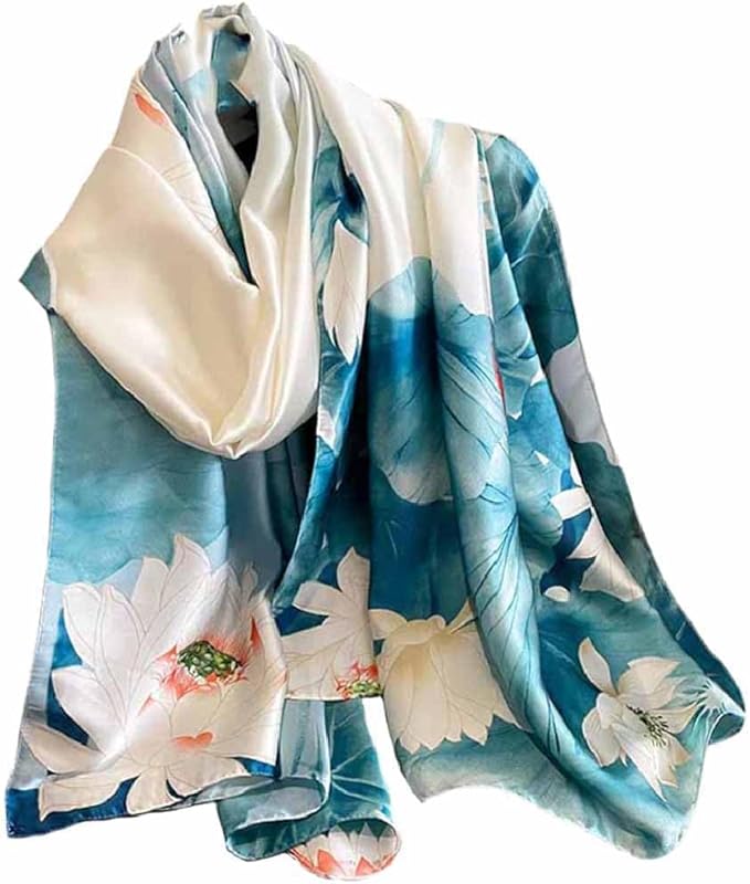 Xyueanlo Scarfs for Women Lightweight Scarves Fashion Print Floral Pattern Head Scarf Wraps Shawls