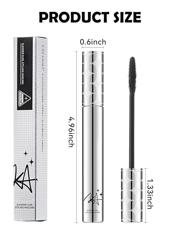 Black Mascara for Older Women 60 Plus Waterproof,Prime Mascara Lash Hypoallergenic Máscara Volume and Length for Sensitive Eyes,Long Lasting with Thinning Lashes Volumizing Máscara for Mature Women-01