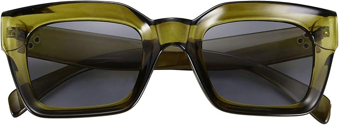 FEISEDY Classic Women Sunglasses Fashion Thick Square Sun Glasses Chunky Frame UV400 B2471