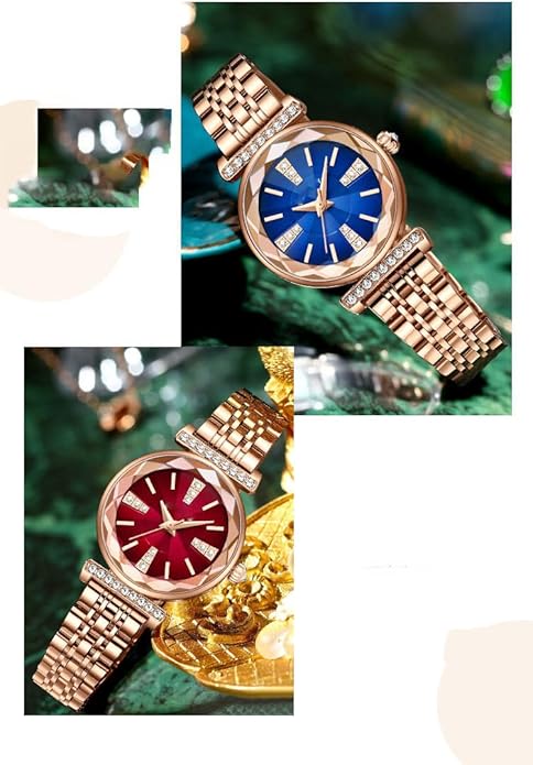 Fashion Watches for Women Rose Gold Stainless Steel Mesh Band Watch Elegant Ladies Gifts Waterproof Wrist Watch