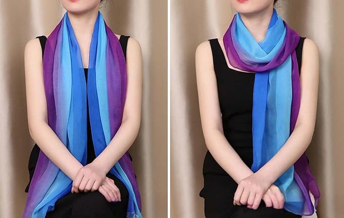 Xyueanlo Scarfs for Women Lightweight Fashion Floral Printed Scarves Neck Scarf Sunscreen Wraps Shawls