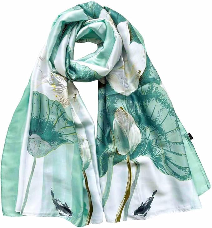 Xyueanlo Scarfs for Women Lightweight Scarves Fashion Print Floral Pattern Head Scarf Wraps Shawls