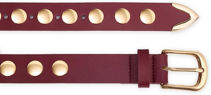VATAN Women Leather Belt for Jeans Dresses Pants Fashion Ladies Casual Waist Belt with Gold Buckle