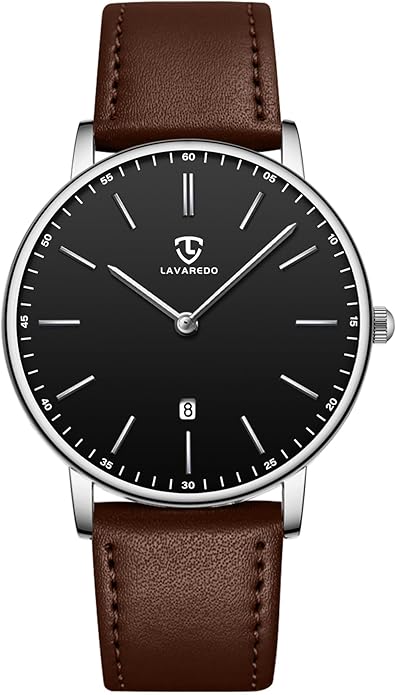 BEN NEVIS Watch, Mens Watch, Minimalist Fashion Simple Wrist Watch Analog Date with Leather Strap