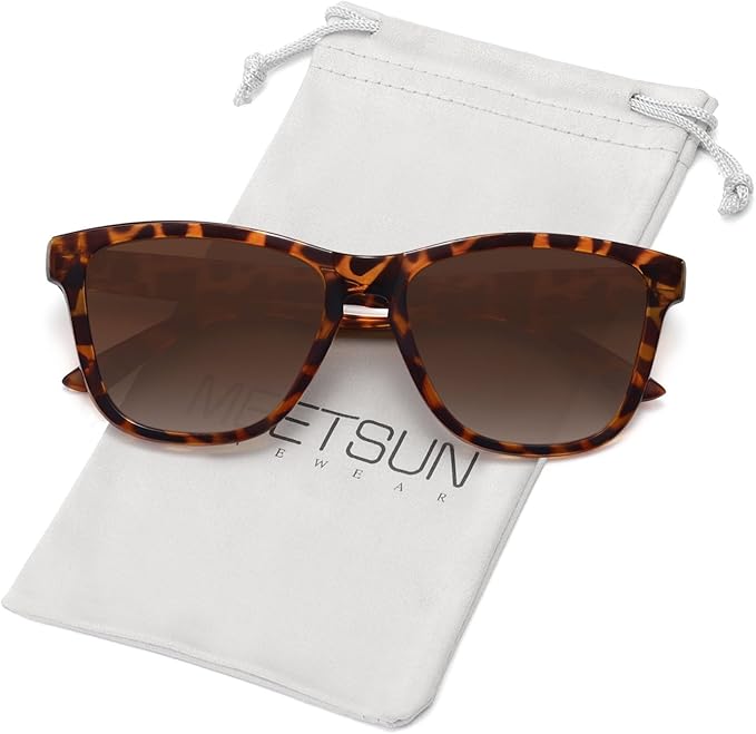 MEETSUN Polarized Sunglasses for Women Men Trendy Classic Retro Designer Style