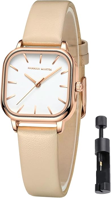 HANNAH MARTIN Watches for Women Waterproof Ladies Analog Quartz Wrist Watches Stainless Steel Band Fashion Dainty Female Watch Luxury Bracelet Diamond