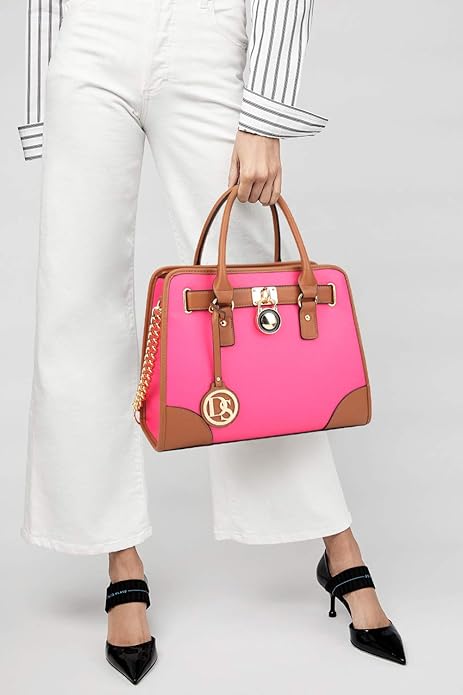 Dasein Women Handbags Top Handle Satchel Purse Shoulder Bag Hobo Bag Work Bag Set 2pcs